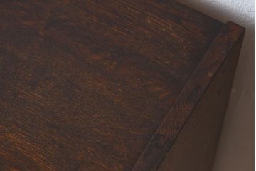 アンティーク家具　イギリスアンティーク　オーク材製　モダンなスタッキングブックケース(3)