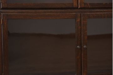 アンティーク家具　イギリスアンティーク　オーク材製　モダンなスタッキングブックケース(3)