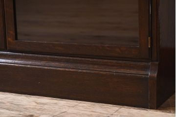 アンティーク家具　イギリスアンティーク　オーク材製　モダンなスタッキングブックケース(3)