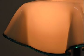 イギリスアンティーク 上品なフリルシェードのペンダントライト(天井照明)(2)