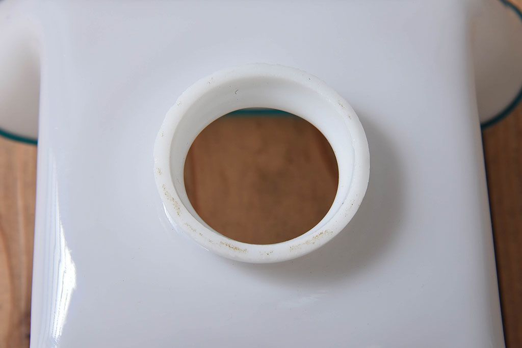 イギリスアンティーク 上品なフリルシェードのペンダントライト(天井照明)(2)