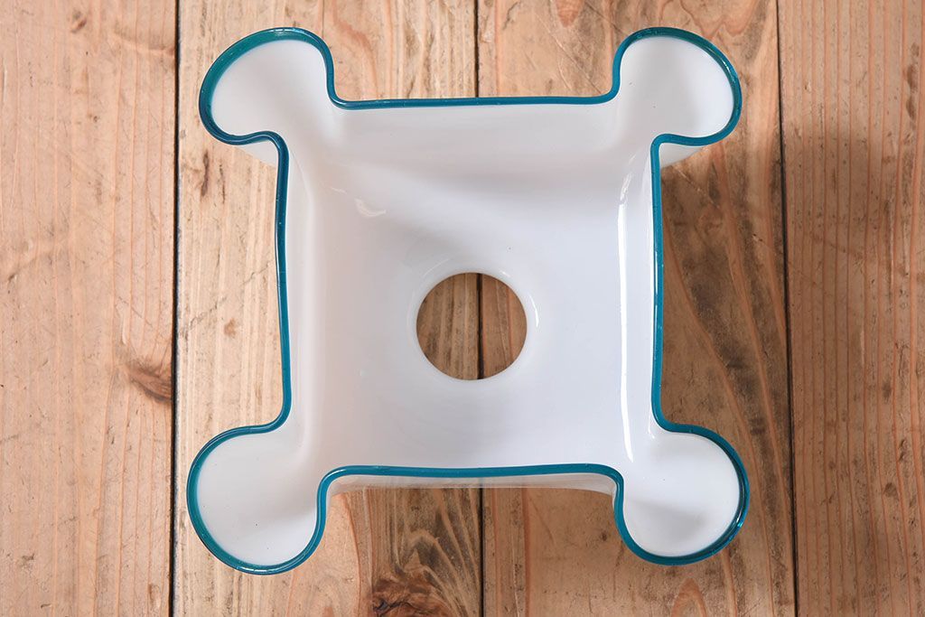 イギリスアンティーク 上品なフリルシェードのペンダントライト(天井照明)(2)