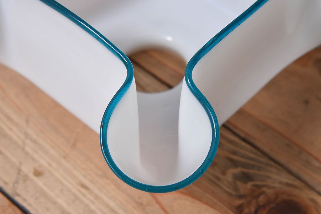 イギリスアンティーク 上品なフリルシェードのペンダントライト(天井照明)(2)