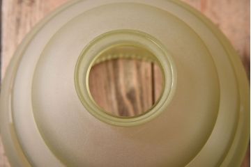 フランスアンティーク　すりガラスシェードのペンダントライト(天井照明)