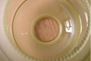 フランスアンティーク　すりガラスシェードのペンダントライト(天井照明)