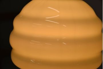 フランスアンティーク　被せガラスシェードのペンダントライト(天井照明)