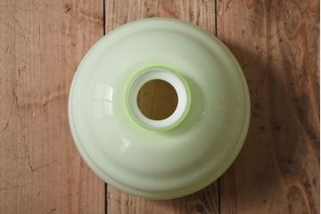 フランスアンティーク　被せガラスシェードのペンダントライト(天井照明)