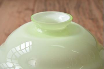 フランスアンティーク　被せガラスシェードのペンダントライト(天井照明)