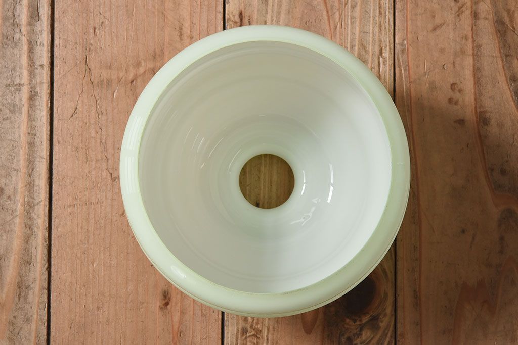 フランスアンティーク　被せガラスシェードのペンダントライト(天井照明)