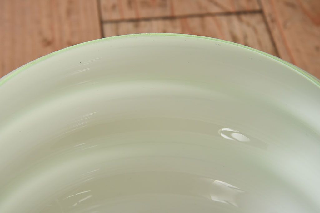 フランスアンティーク　被せガラスシェードのペンダントライト(天井照明)