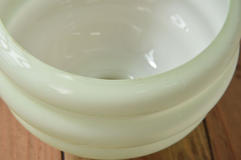 フランスアンティーク　被せガラスシェードのペンダントライト(天井照明)