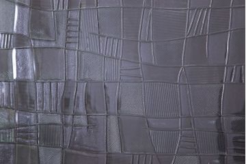 昭和レトロ　モザイクガラス!古い木の特大アンティークガラス戸(間仕切り・パーテーション)