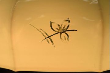 フランスアンティーク　レトロな被せガラスのペンダントライト