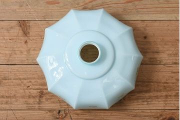 フランスアンティーク　レトロな被せガラスのペンダントライト