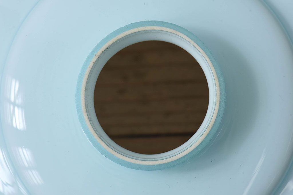 フランスアンティーク　レトロな被せガラスのペンダントライト