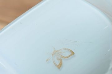 フランスアンティーク　レトロな被せガラスのペンダントライト