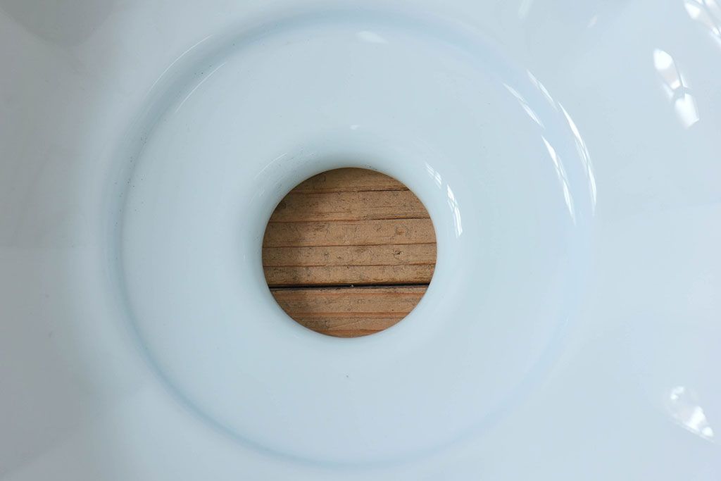 フランスアンティーク　レトロな被せガラスのペンダントライト