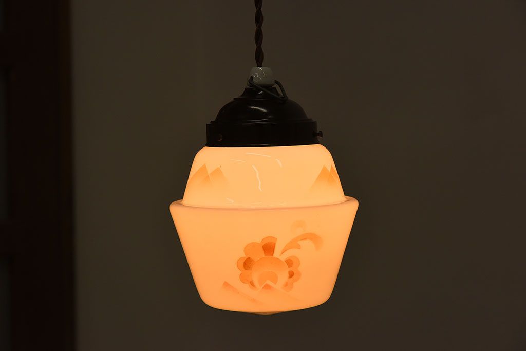 フランスアンティーク　レトロなペンダントライト