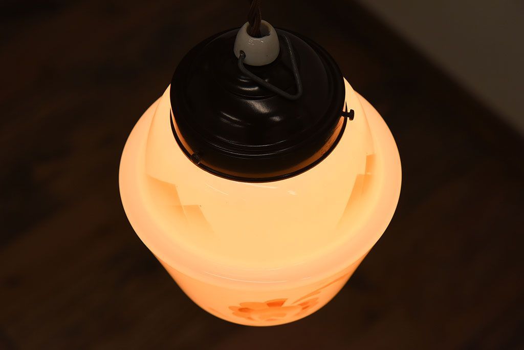 フランスアンティーク　レトロなペンダントライト