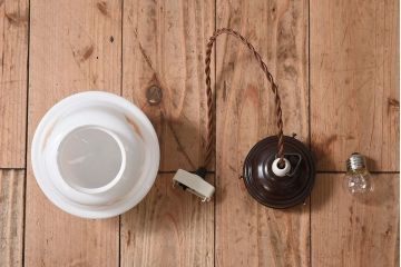 フランスアンティーク　レトロなペンダントライト