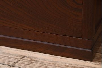 アンティーク家具　前面・側面欅材　高級品　古い木の和製アンティークローボード