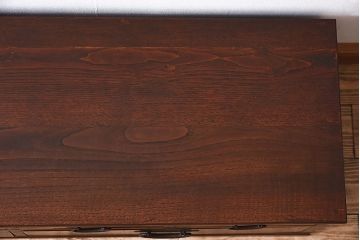 アンティーク家具　前面・側面欅材　高級品　古い木の和製アンティークローボード