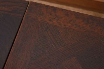 アンティーク家具　パーケット天板!フランスアンティークの小さなエクステンションテーブル