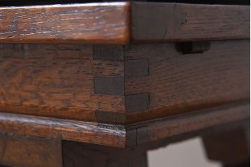 アンティーク家具　パーケット天板!フランスアンティークの小さなエクステンションテーブル