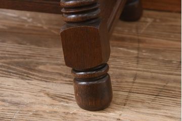 アンティーク家具　パーケット天板!フランスアンティークの小さなエクステンションテーブル