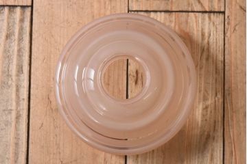 フランスアンティーク　すりガラスシェードのペンダントライト(天井照明)(1)