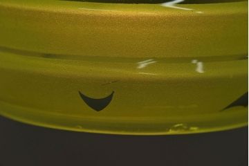 フランスアンティーク　すりガラスシェードのペンダントライト(天井照明)(2)