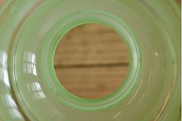 フランスアンティーク　すりガラスシェードのペンダントライト(天井照明)(2)