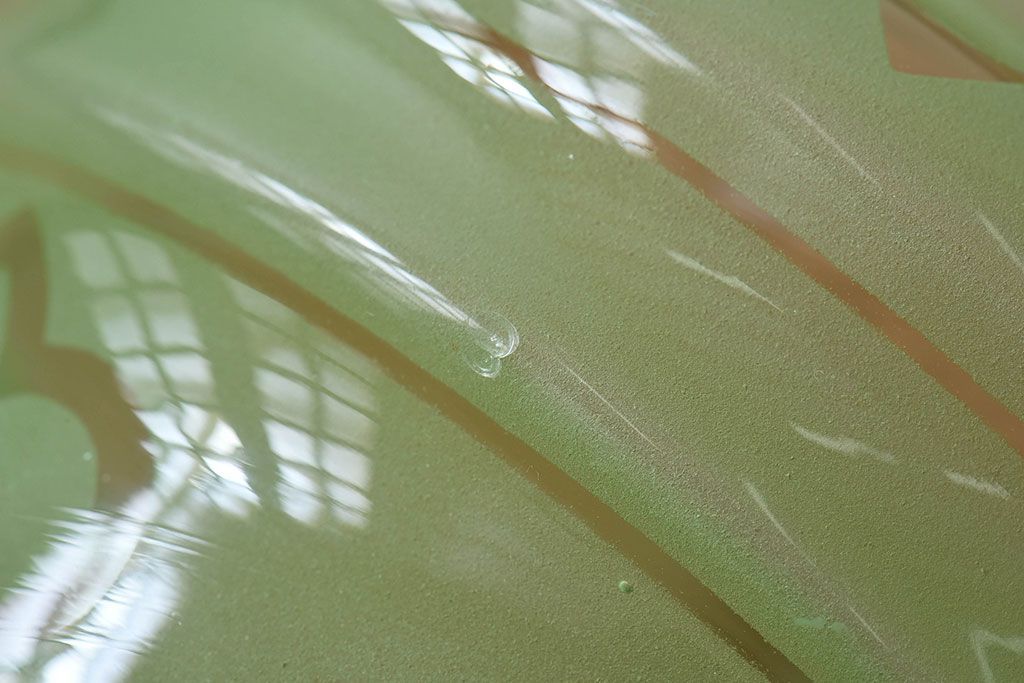 フランスアンティーク　すりガラスシェードのペンダントライト(天井照明)(2)