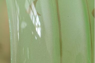 フランスアンティーク　すりガラスシェードのペンダントライト(天井照明)(2)