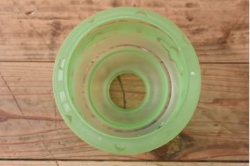 フランスアンティーク　すりガラスシェードのペンダントライト(天井照明)(2)