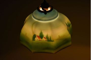 フランスアンティーク　レトロなデザインのペンダントライト(1)