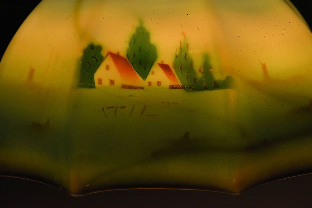 フランスアンティーク　レトロなデザインのペンダントライト(1)