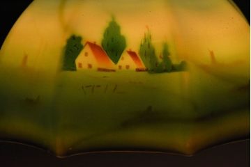 フランスアンティーク　レトロなデザインのペンダントライト(1)