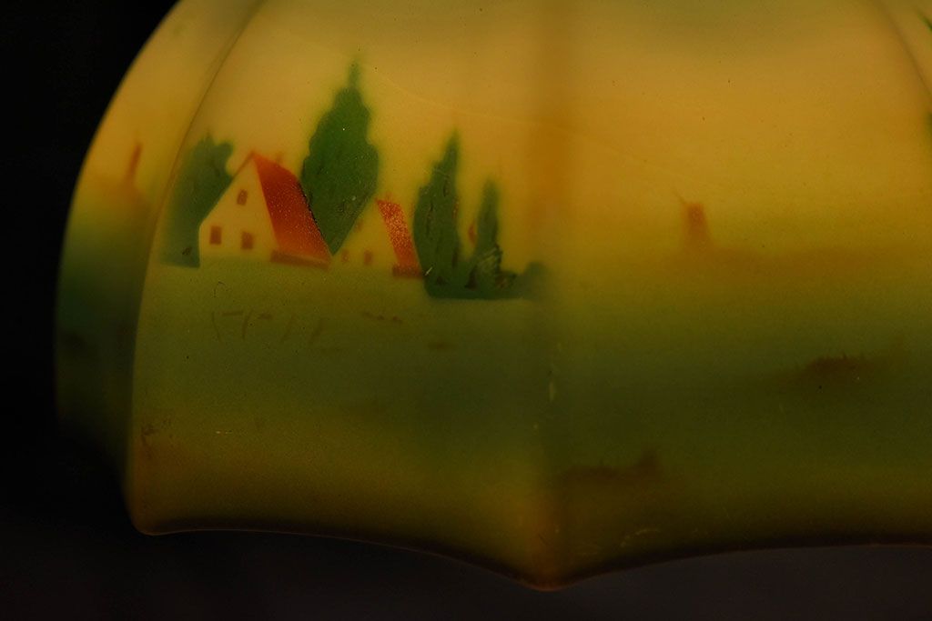 フランスアンティーク　レトロなデザインのペンダントライト(1)