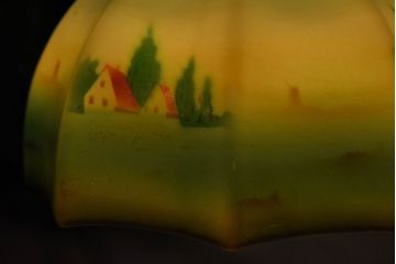 フランスアンティーク　レトロなデザインのペンダントライト(1)