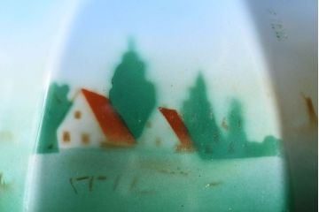 フランスアンティーク　レトロなデザインのペンダントライト(1)