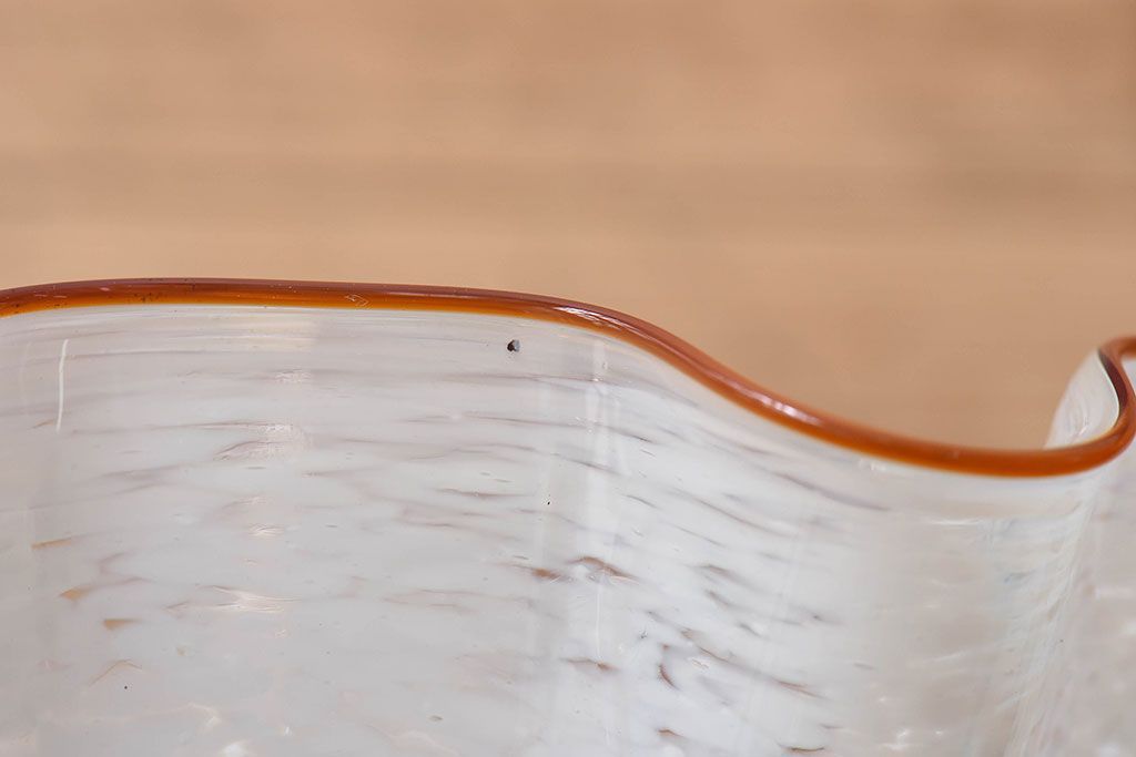 フランスアンティーク　上品なフリルシェードのペンダントライト(天井照明)(3)