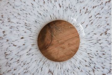 フランスアンティーク　上品なフリルシェードのペンダントライト(天井照明)(3)