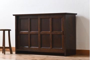 中古　松本民芸家具　特注品　キャビネット(収納棚・戸棚)