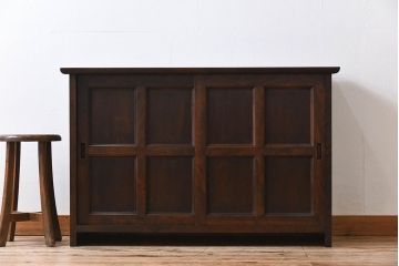 中古　松本民芸家具　特注品　キャビネット(収納棚・戸棚)
