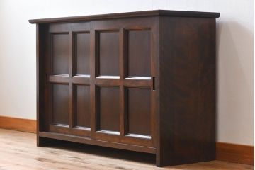 中古　松本民芸家具　特注品　キャビネット(収納棚・戸棚)