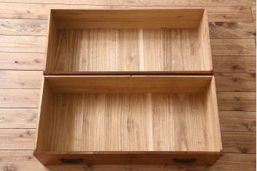 アンティーク家具　総桐材製　明治期!アンティークの観音箪笥ローボード(桐箪笥、桐たんす)