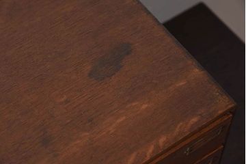 アンティーク家具　ネームプレート　ナラ材製のアンティーク小引き出し(2)