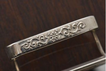 アンティーク雑貨　昭和レトロ　切子ガラストレイ(ミラートレイ)(1)