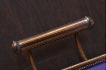 アンティーク雑貨　昭和レトロ　切子ガラストレイ(ミラートレイ)(2)